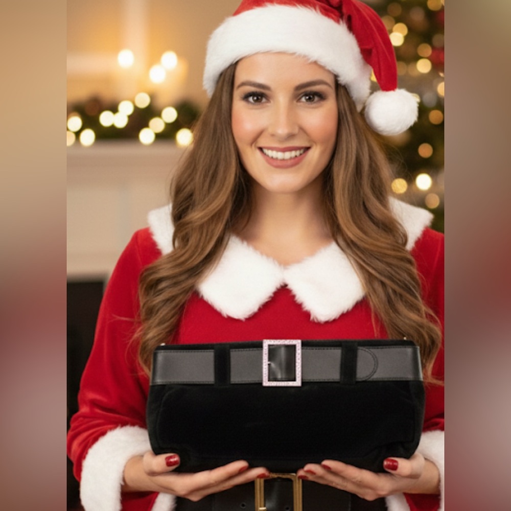 Victoria's Secret Black Clutch/Cosmetic Bag